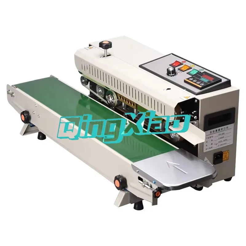 

Vacuum Continuous Band Sealer Sealing Machine With Ink Roller High Efficiency Stable Sealing For Plastic Bag Film Pouch Use NEW