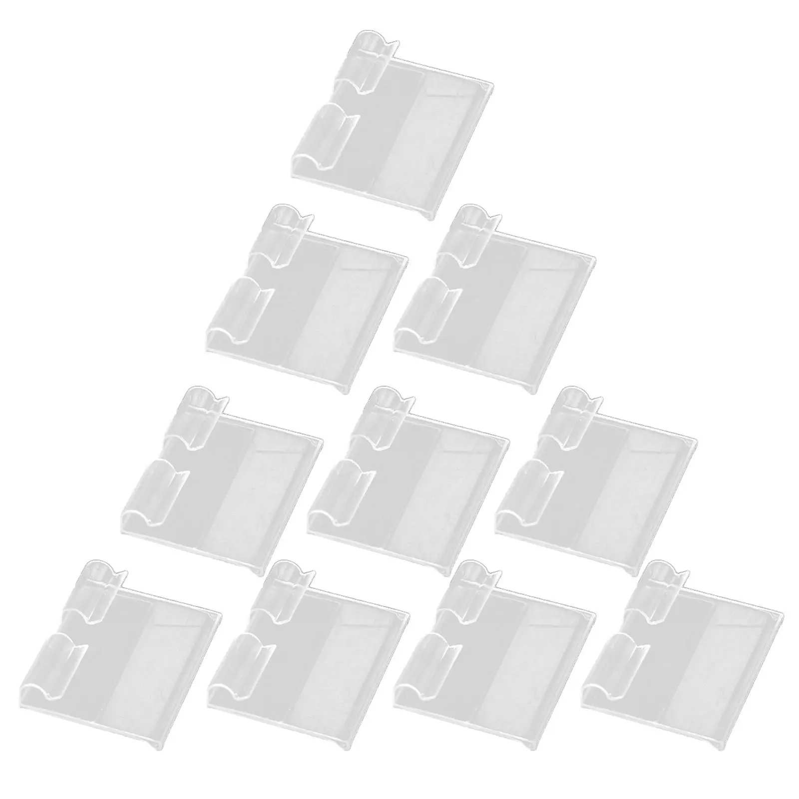 10Pcs Price Tag Plastic Holders Premium Transparent Shelf Label Tags for Supermarket Retail Shop Store Use Plastic Price Tag