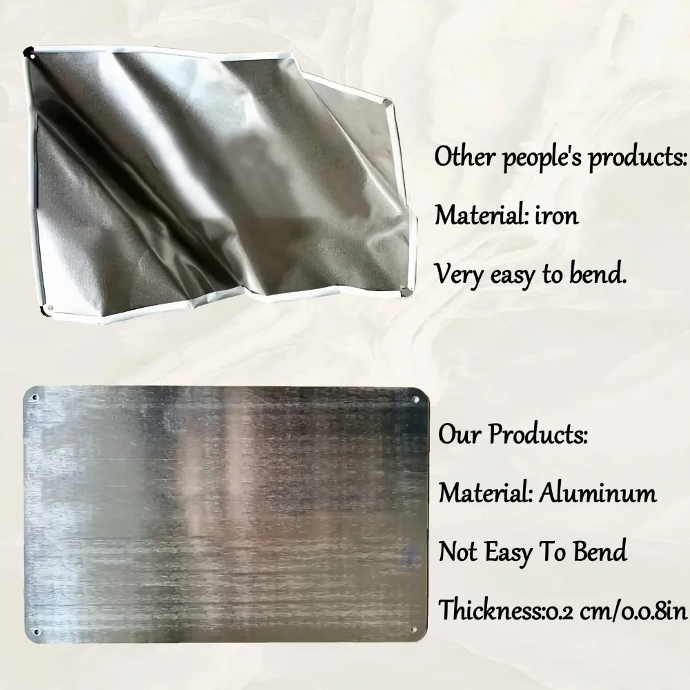 لافتة حائط معدنية مسطحة ثنائية الأبعاد من German 'Un befugte' - ديكور داخلي/خارجي مقاس 8 × 12 بوصة لورشة المكاتب المنزلية #3