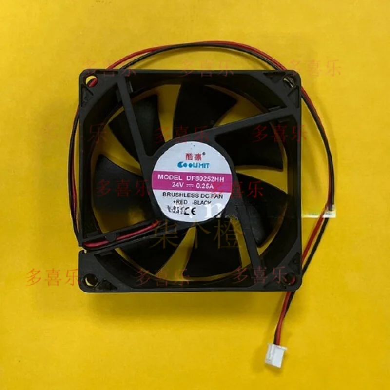 EE for  COOLIMIT DF80252HH 8025 DC24V 0.25A 8CM 2-Wire Cooling Fan