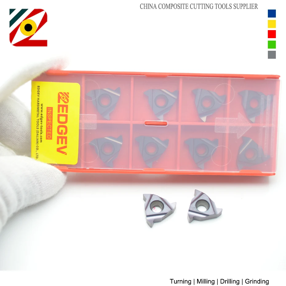 EDGEV 16ER 16IR 7W 8W 9W 10W 11W 12W 14W 16W 18W 20W 24W 26W 28W utensile per tornitura filettatura inserto in metallo duro CNC