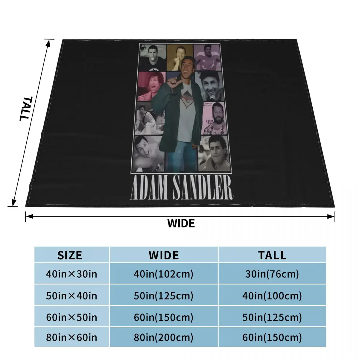 Adam Sandler The Eras Tour Quilt Blanket Quilt For Bed Winter Warm Blanket Throw Blanket