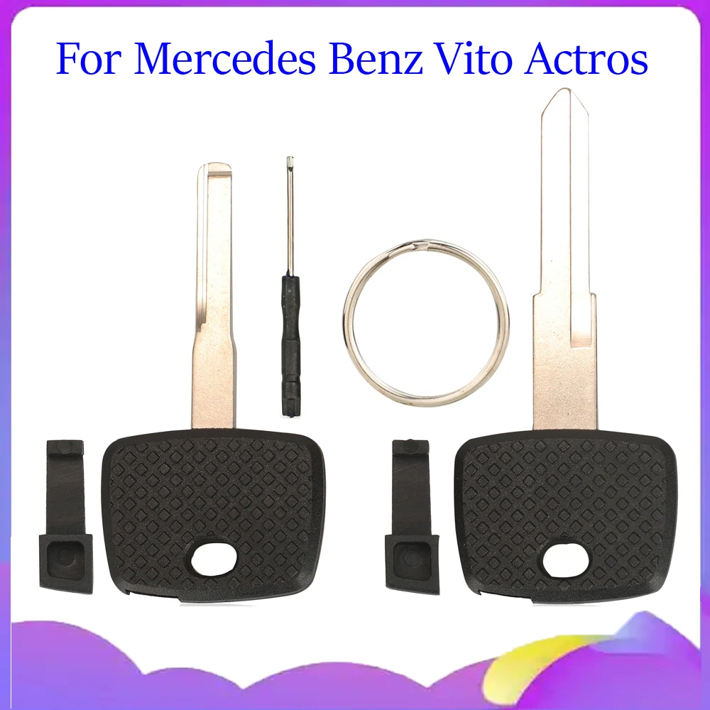 jingyuqin New Remote Car Key Shell For Mercedes Benz Vito Actros Sprinter V Class Transponder Chip Case Cover HU64/YM15 Blade