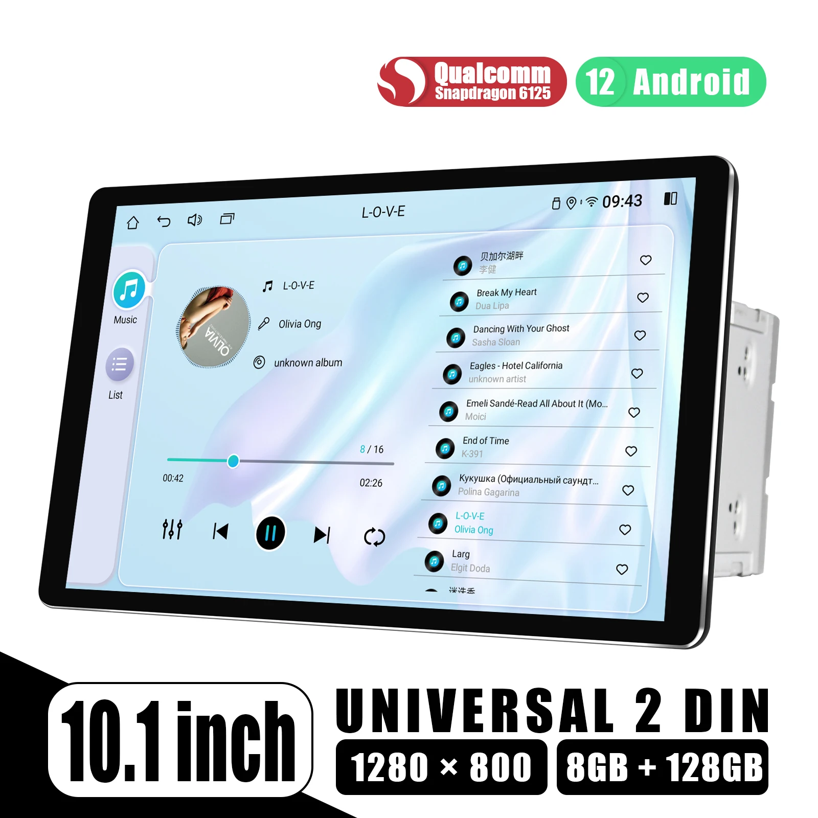 JOYING 10.1 inch 1280*800 4G 64G /8G 128G Car Radio Stereo Universal Head Unit Multimedia Player With Carplay Android Auto