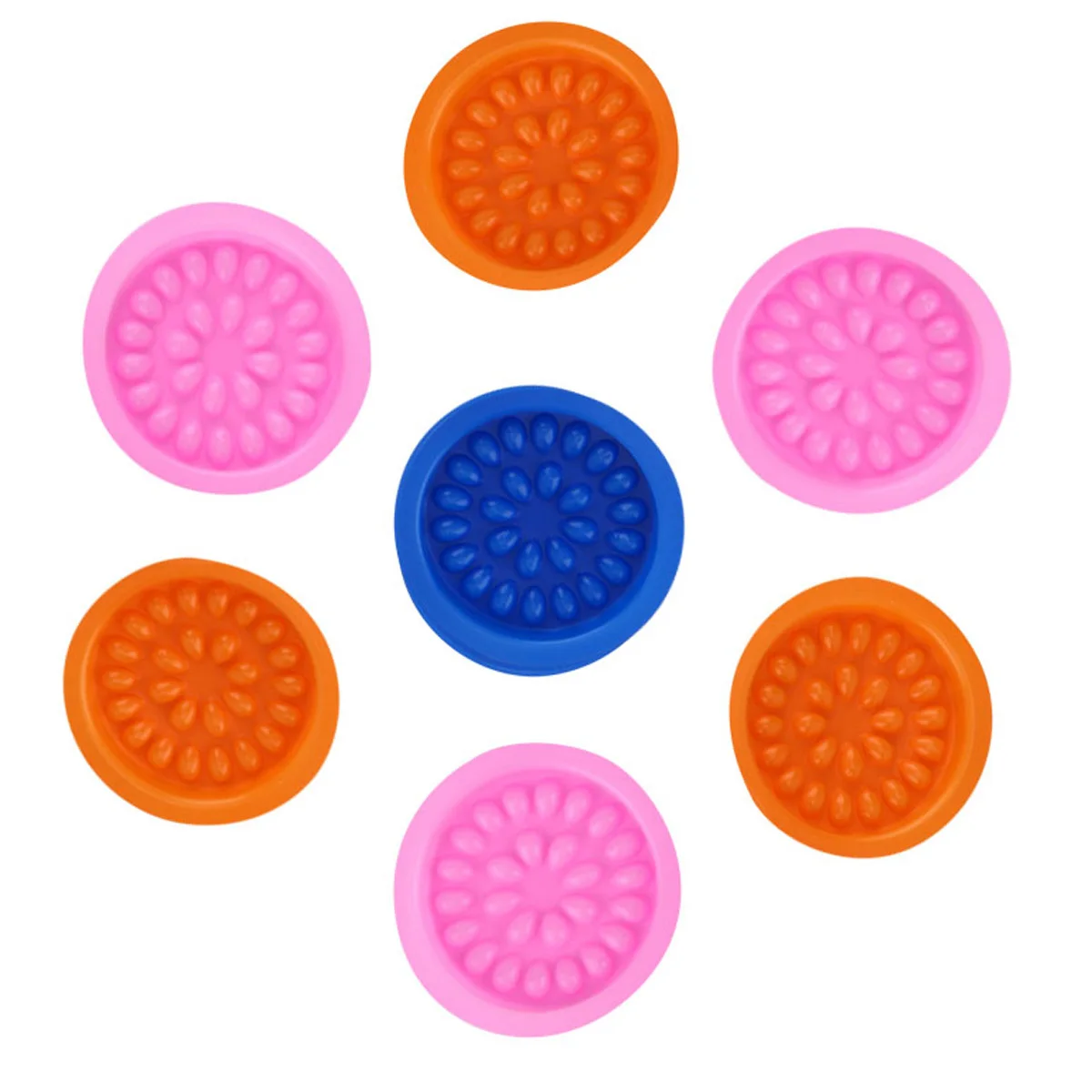 100pcs Eyelash Extension Tray Colorful Small Flower Shaped Waterproof Reusable Pvc Grafting Tool For False Lashes Holder Pallet