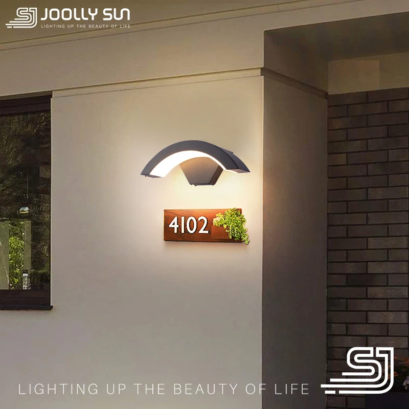 JoollySun Wall Lamp House Number Lighting Outdoor LED Wall Lights for Gate Side Balcony Motion Sensor Waterproof Wall Sconces