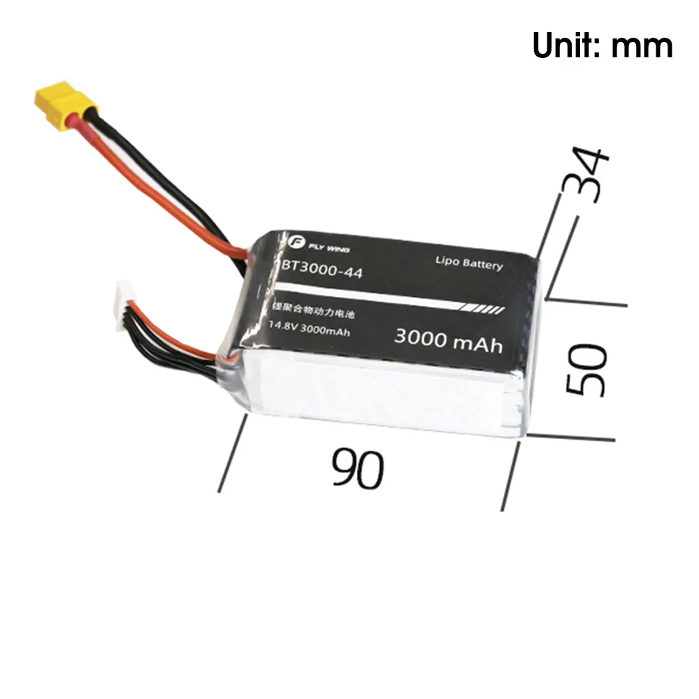 4S 14.8V 3000mAh Helicopter XT60 Plug Lithium Battery For FLY WING FW450