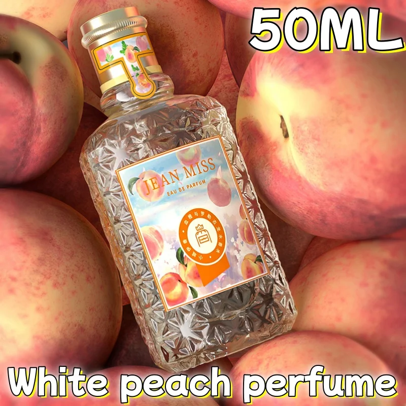 

Fruity Perfume White Peach Lychee Citrus Flavor 50ml Long-lasting Fragrance Fresh and Natural Covering Odor Light Perfume