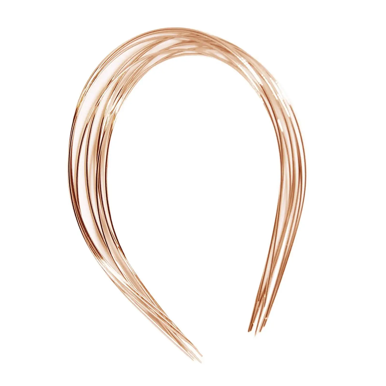 10Pcs Smooth Metal Hair Hoop Wire Frame Hairband DIY Craft No Teeth Blank Headband Base for Daily Use Hair Bow Men Women Cosplay