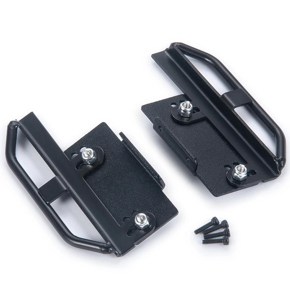 YEAHRUN 2Pcs Metal Side Pedal Rock Sliders for Axial SCX24 Deadbolt C10 Wrangler Gladiator Bronco 1/24 RC Crawler Car Truck Part