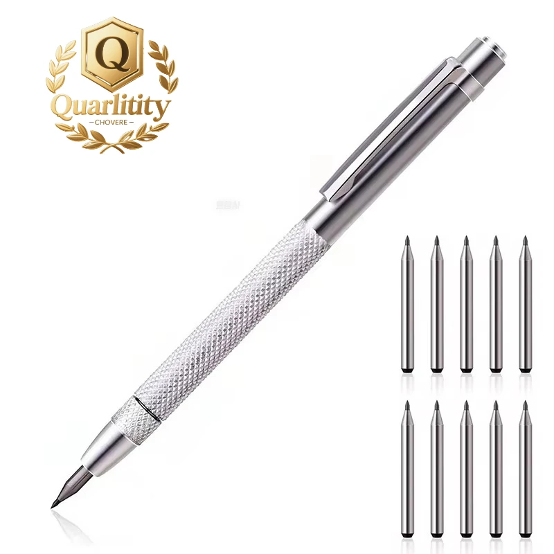 Pluma de trazado de diamante, punta de carburo de tungsteno, pluma de grabado de carburo, punta de carburo de tungsteno, lápiz óptico para vidrio, cerámica, Metal, mano también