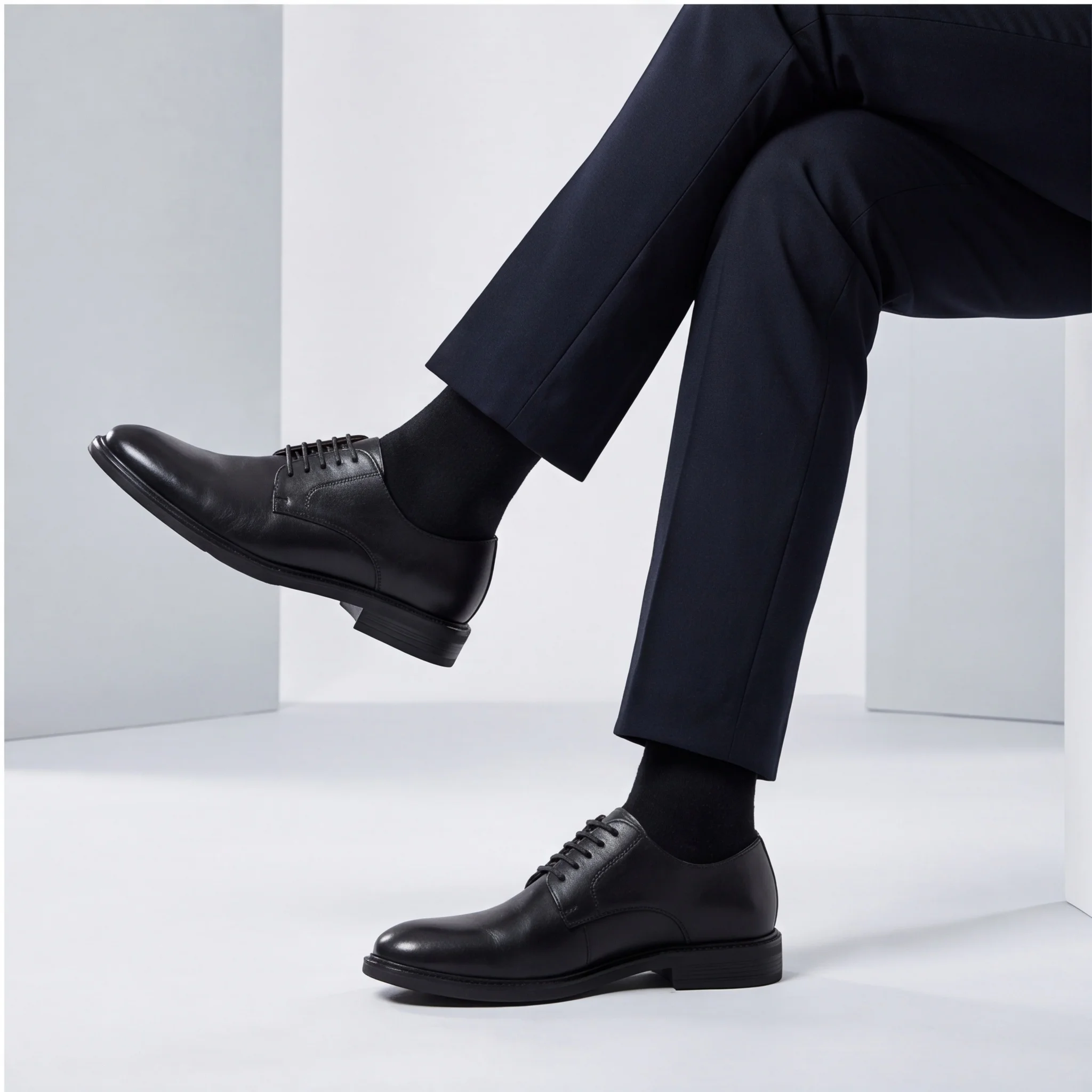 Men's Dress Shoes Genuine Split Cow Leather Clean Formal Silhouette Shoes For Man Business Man Shoes Split Cow Leather