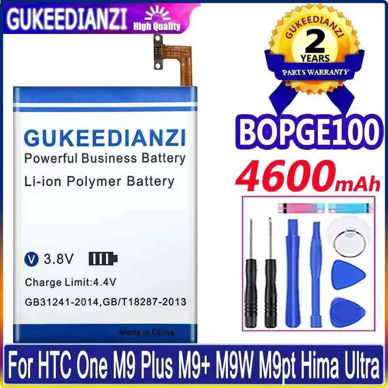

Mobile Phone Battery For Htc One M9 Plus M9+ M9W M9pt Hima Ultra BOPGE100 Premium Replacement 4600Mah