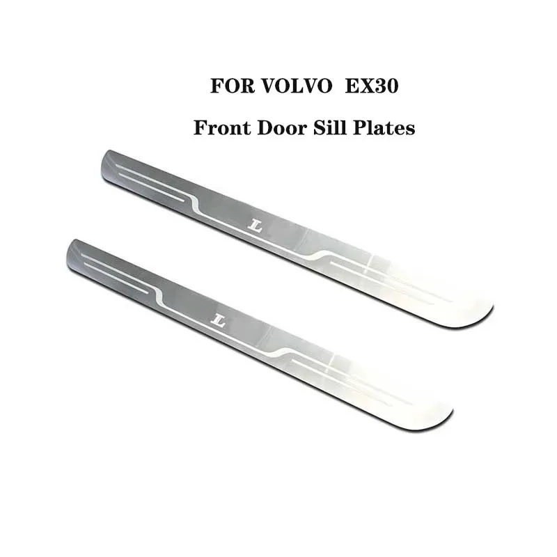 Auto-accessoires Dorpelbeschermers VOOR VOLVO S60 S90 XC60 XC90 V60 V90 EX30 Voorste drempelafwerking roestvrij staal Scuff Guard