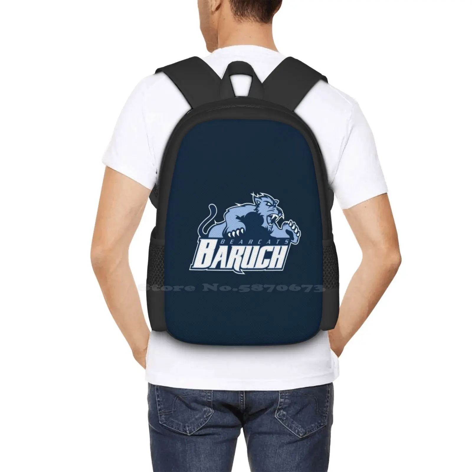 The Baruch Bearcats Bag mochila para hombres, mujeres, niñas, adolescentes, Baruch, Bearcats, equipo deportivo de atletismo, Gameday Fun Cool Sports