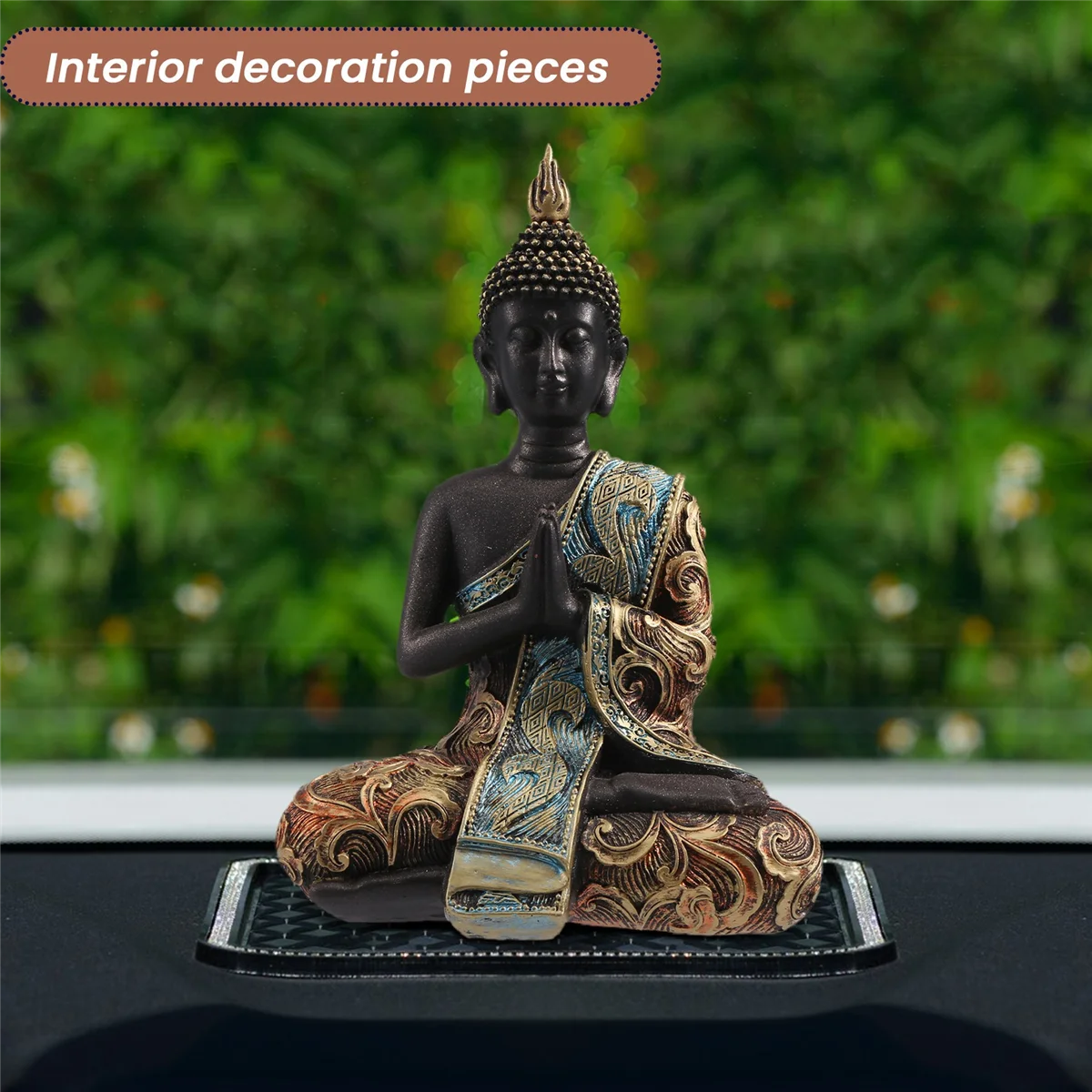 Estátua de buda tailândia escultura resina artesanal budismo hindu feng shui estatueta decoração para casa ornamento