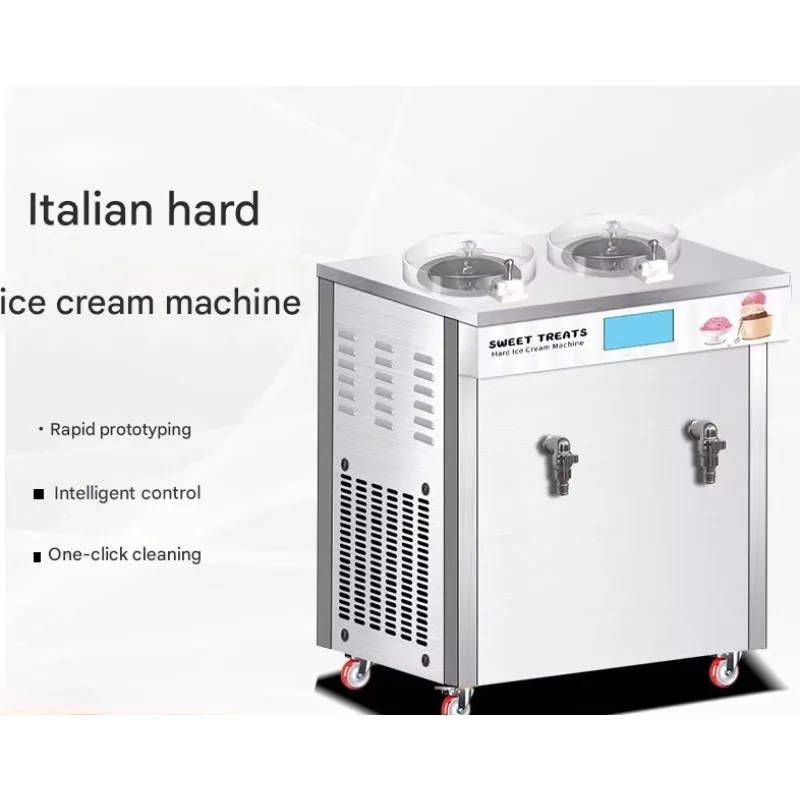 Tabletop Gelato Machine Commercial Automatic Batch Freezer For Cafe Coffee Shop Italian Style Hard Ice Cream Maker