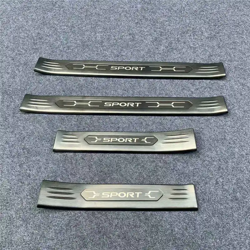 

WELKINRY For Toyota RAV4 XA50 5th Generation 2019 2020 2021 2022 2023 Car Doorsill Threshold Scuff Welcoming Foot Pedal Trim