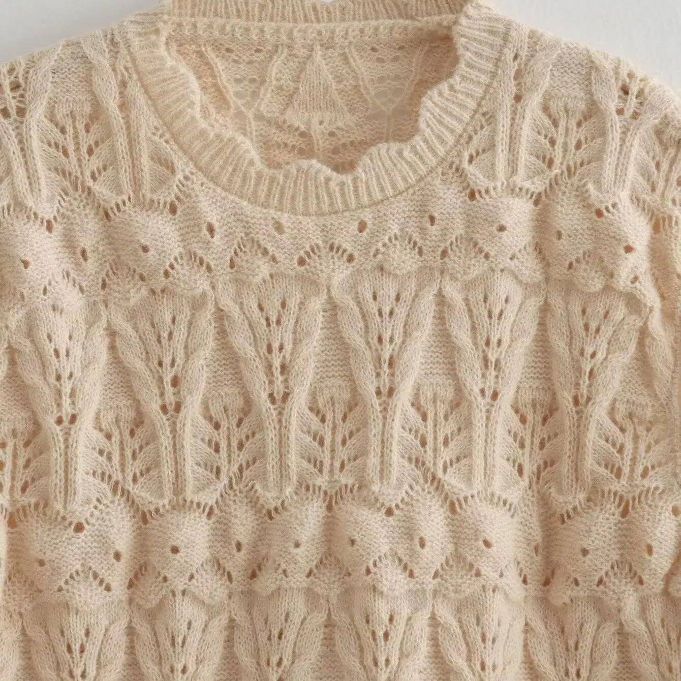 سترة نسائية جديدة من JNLEAOG لموسم الربيع بتصميم عصري وأنيق، فضفاضة ومصنوعة من ألياف البوليستر بأكمام طويلة وياقة مستديرة