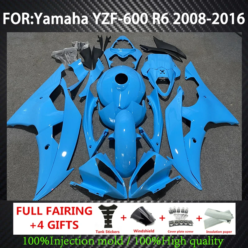 

Fit for Yamaha YZF-600 R6 2008 2009 2010 2011 2012 2013 2014 2015 2016 blue fairings 08 09 10 11 12 13 YZF R6 fairing kit