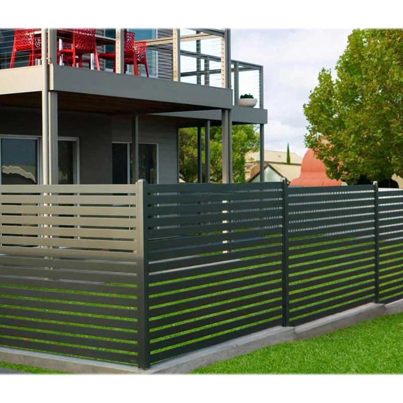 Metal Aluminum Industrial Privacy Fence and Gate High Quality Outdoor Garden Fence Security Fence