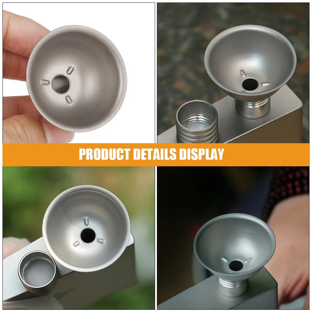 

Titanium Funnel Accessories For Liquor Small Leakproof Wine Oil Transferring Tools Mini Portable Metal Funnel For Bottles Liquor