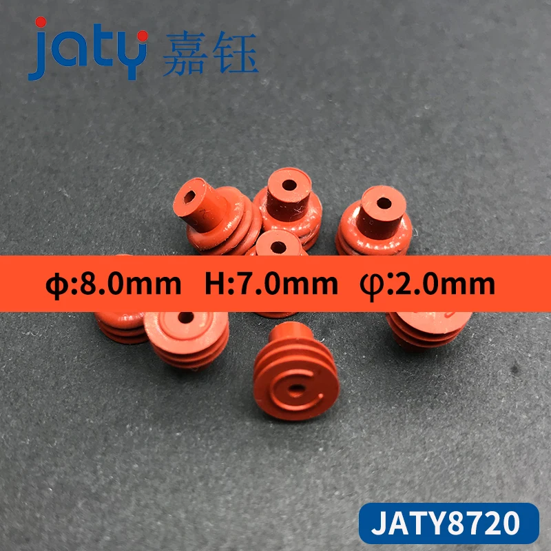 

100/500/1000pcs JATY8720 8.0*2.0*7.0 Delphi Automotive Connector Accessories， Waterproof Plug Wire Harness Seal