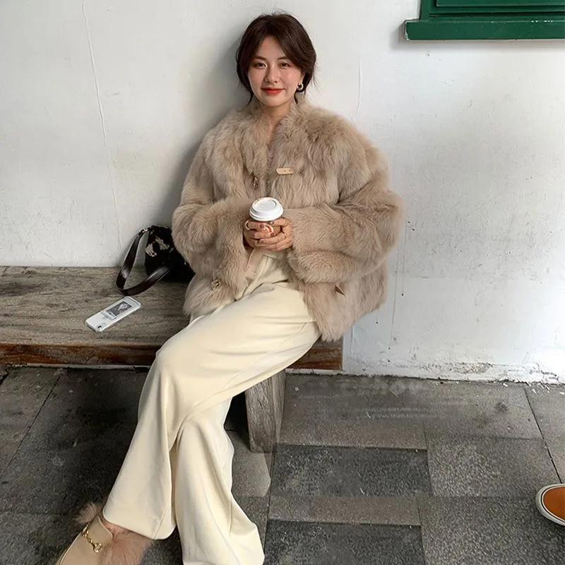 Cardigan à revers à manches longues et boutons pour femme, vêtement d'automne et d'hiver, couleur unie, floqué, mode décontractée, haut ample