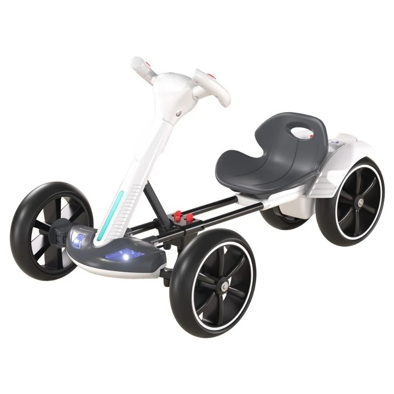 Kids electric four‑wheel go‑kart 2‑6 years old toy car mechanically foldable go‑kart
