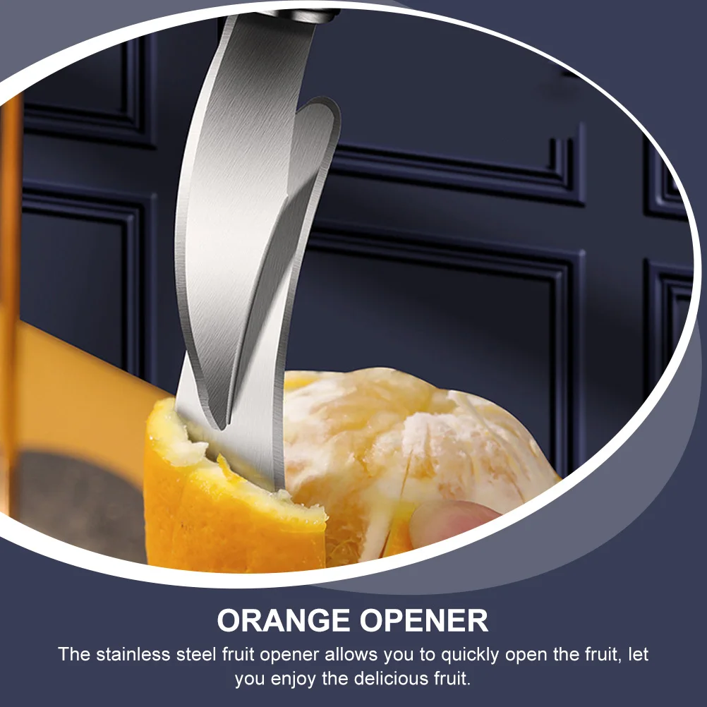 

Stainless Steel Orange Peeler Fruit Opener Creative Kitchen Gadget Multi-Functional Pomelo Peeler Orange Cutter