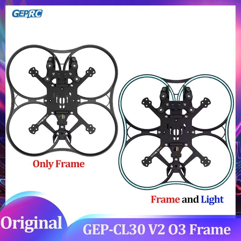 

GEPRC GEP-CL30 V2 O3 Комплекты рамок Подходит для дрона Cinelog 30 V2 Рама из углеродного волокна DIY RC FPV Квадрокоптер Аксессуары для дронов Запчасти