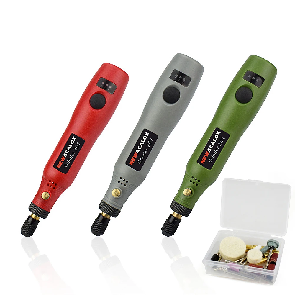 USB 5V 10W Variable Speed Wireless Electric Grinder Set, Wood Carving Pen for Milling & Engraving