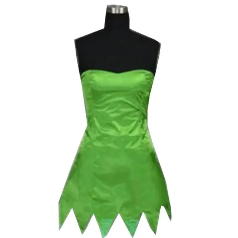 2018 vestido de princesa Tinkerbell Sexy película de lujo Cosplay Hada Verde Pixie Vestidos para adultos verano Anime Tinker Bell vestido Vestidos