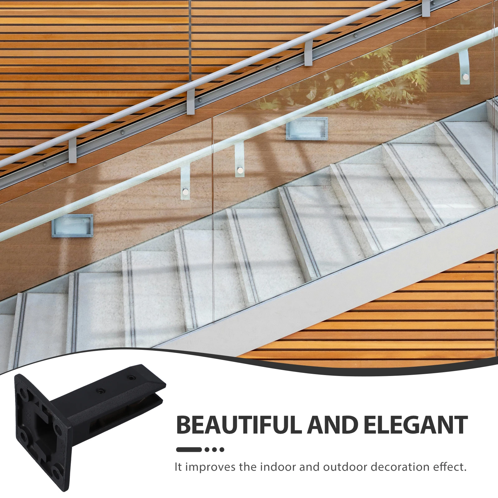 

Glass Clamp Accessories 155mm Height Stainless Steel Stairs Pool Fixed Clamps Railing Clips Floor Mount Bracket