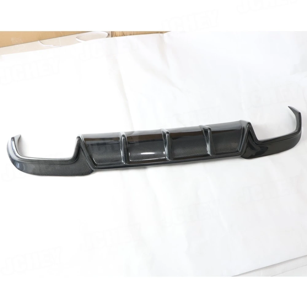 JCHEY Carbon Fiber Rear Lip Diffuser Spoiler For Benz E Class W212 E260 E300 E400 E63 For AMG Sport 2014 -2016 FRP view 4
