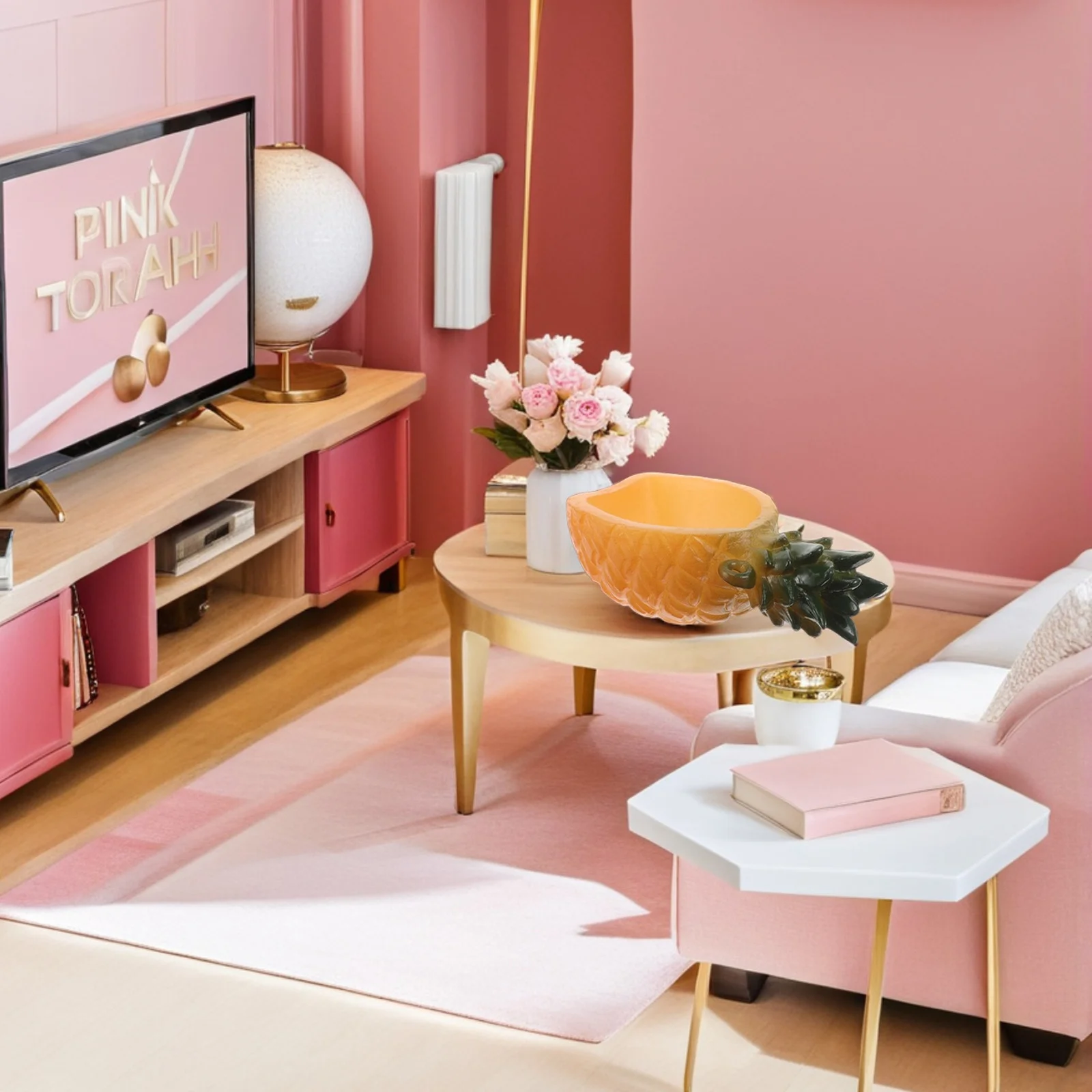 6 Stücke Mini Ananas Schalen DIY Simulation Pretend Play Winzige Obst Form Behälter Miniatur Küchenzubehör