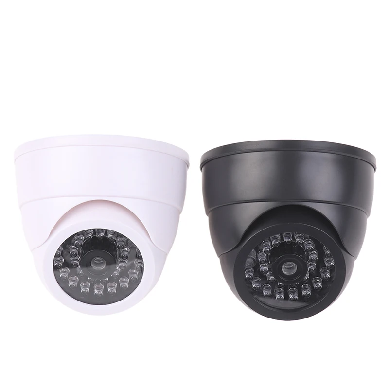 Fake Security Camera Simulation Conch Camera Red Flashing LED Light Surveillance Security For Office Home