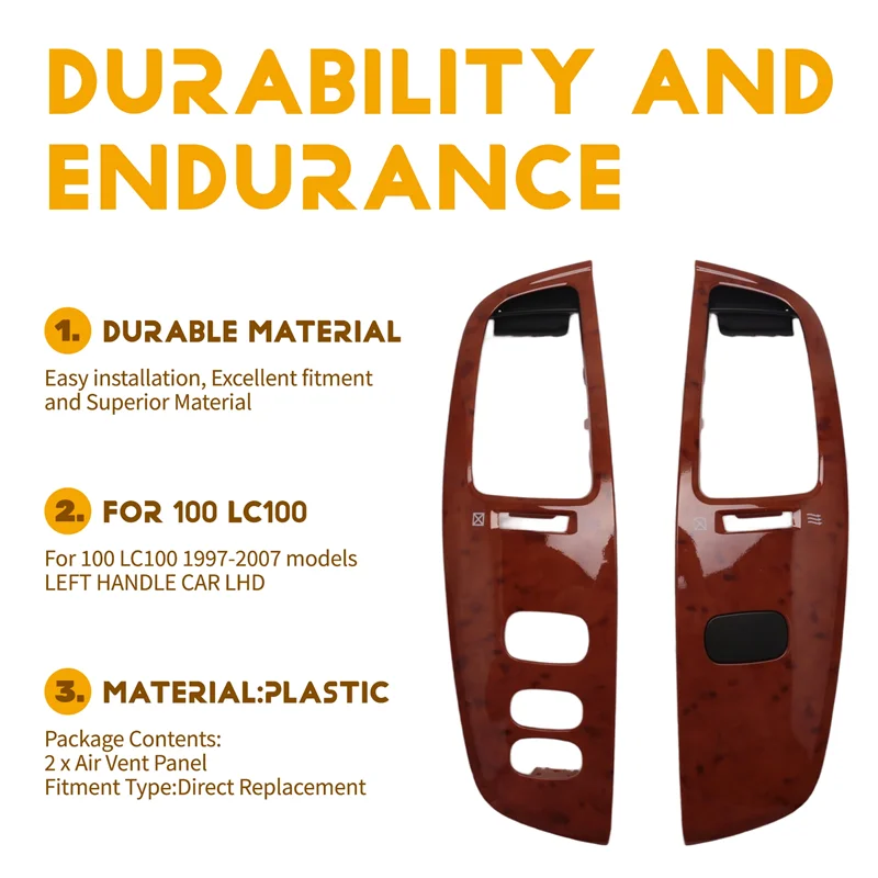 

OB-Car Interior Dashboard Air Vent Panel For Toyota Land Cruiser 100 LC100 FJ100 Ujz100 1997-2007