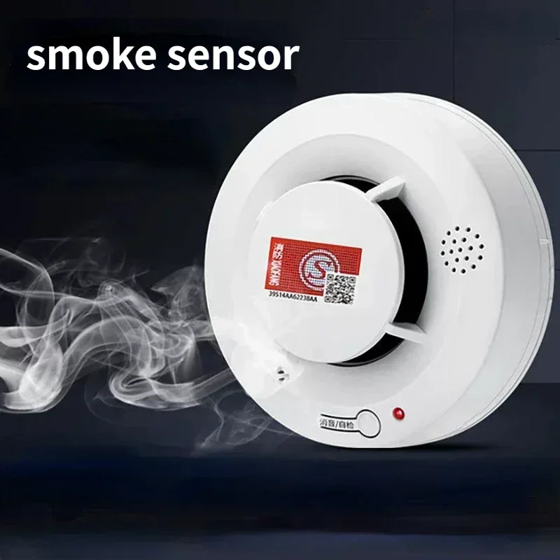 Fire Protection 433MHz Smoke Detector Wireless White Color Smoke Sensor Highly Sensitive alarm fire For Home Alarm System