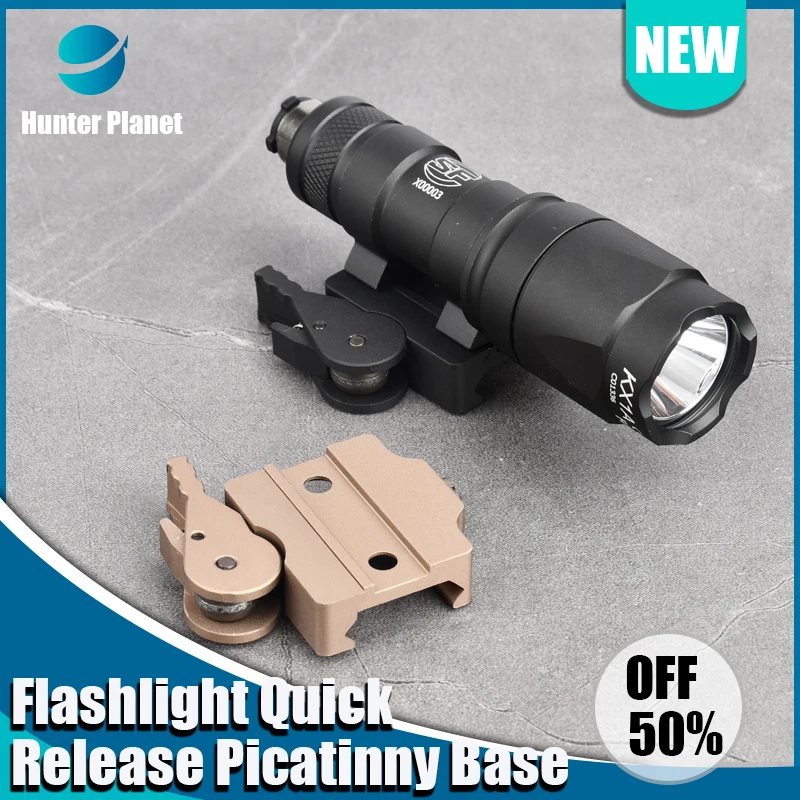 

tactical M300 Flashlight hunting equipment Quick Release Picatinny Base Press To Turn On The Light Fit 20mm Rail Outdoor Hunting