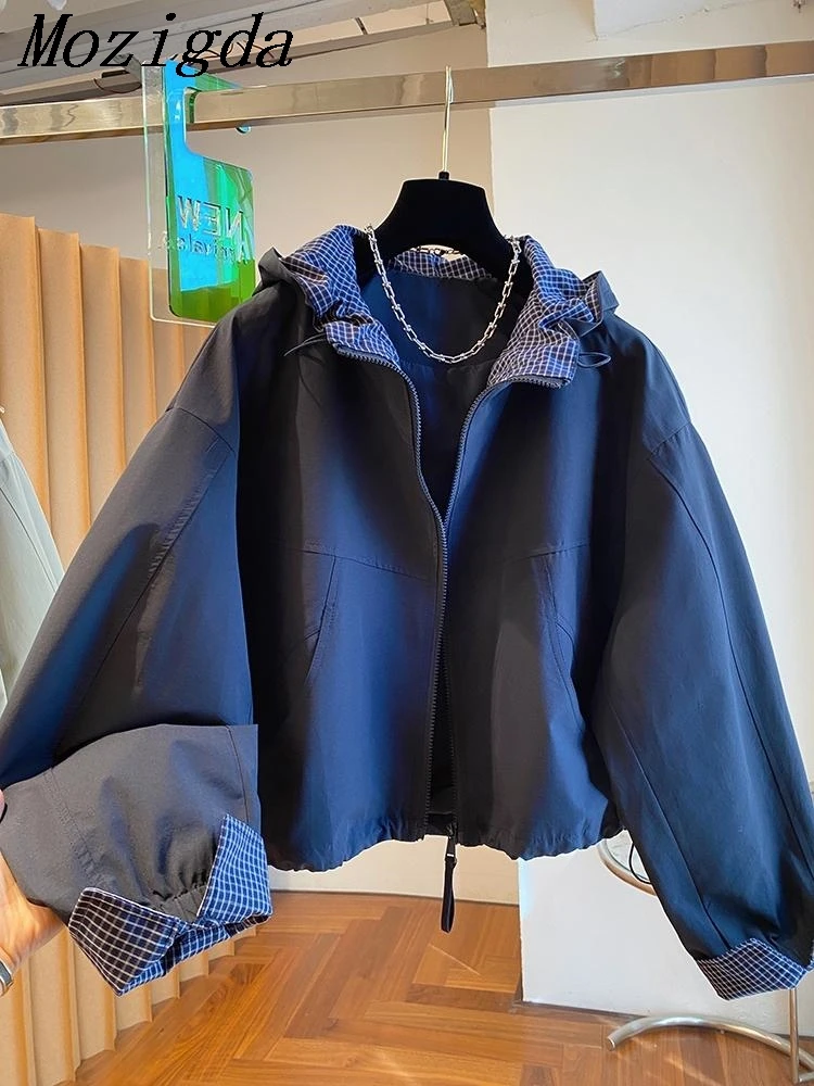 

Autumn Winter Trench Coat Women New Fashion Korean Hooded Female Trench Coat Ladies Casual Outerwear Tops