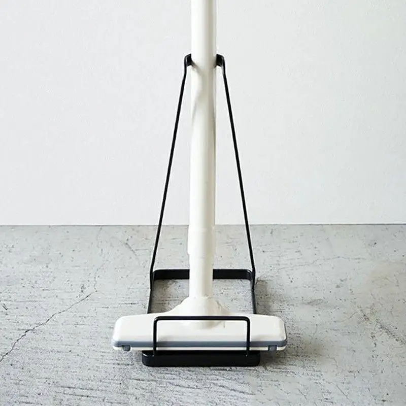 Living Room Standing Dustpan And Brush Holder Universal Type Multi-Function No-Punching Steam Broom Stand Storage Rack