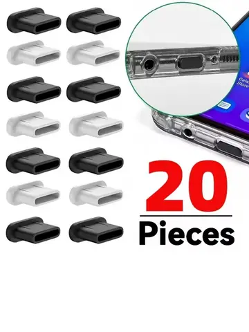 Silicone Dust Plugs Type C Charging Port Protector Stopper Cap Cover for Iphone 16 Pro Max 17 Plus Samsung Xiaomi Anti-Dust Plug
