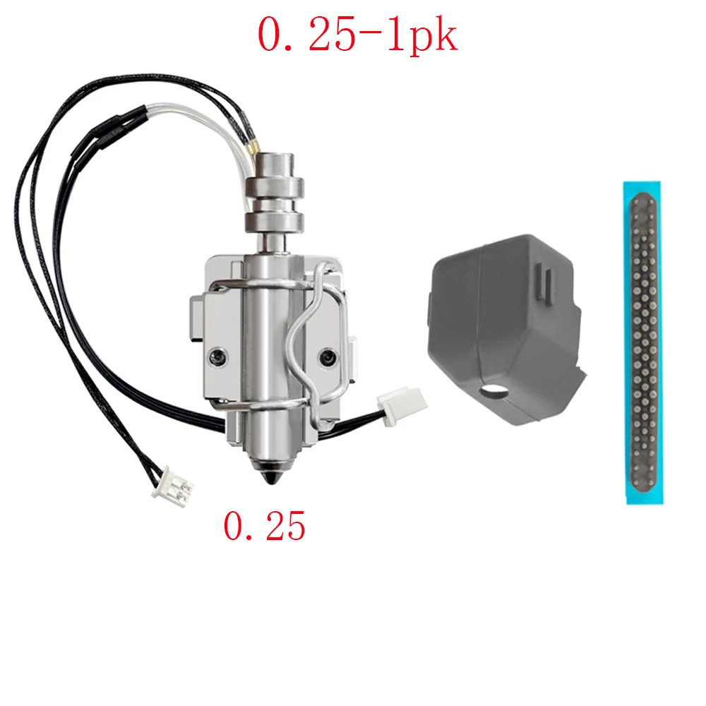 

Suitable for Anycubic kobraX 0.25 0.4 0.6 0.8mm nozzle kit+heating component including silicone sleeve+nozzle brush
