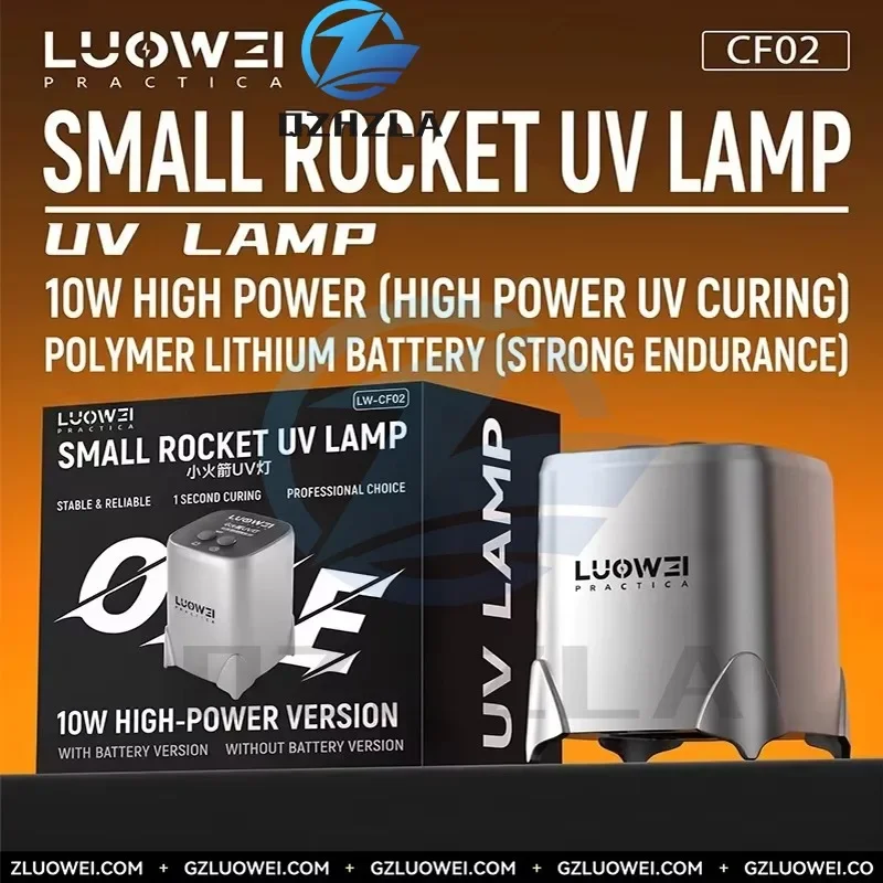 LUOWEI CF02 UV Curing Lamp 10W 700mAh Type-C Charging Timer Control UV Light for Mobile Phones Motherboard PCB Repair Tools Kit