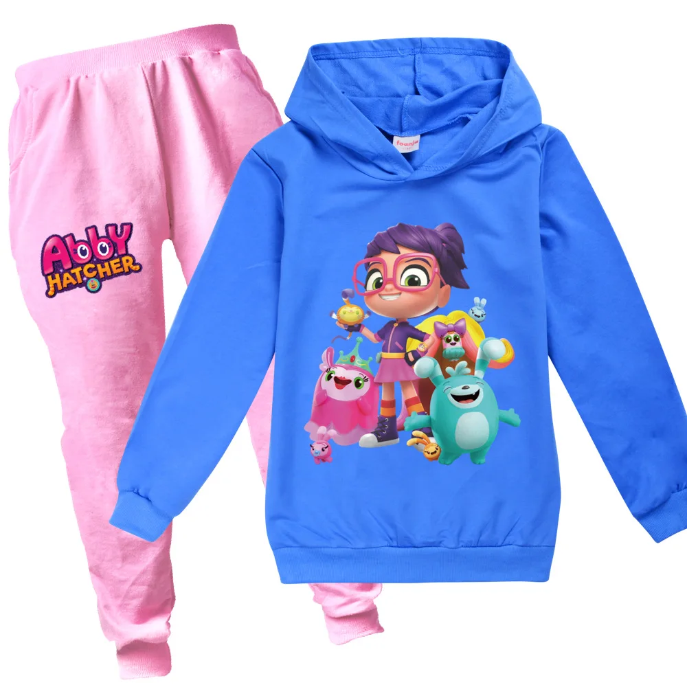 Abby Hatcher Spring Autumn Fashion Girls Sweaters + Casual Trousers Clothes 2 Years School Girl Outfit 10 To 12 Teenage set