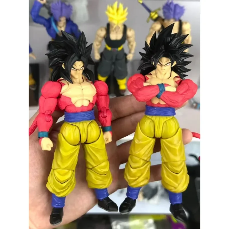 Demoniacal Fit Goku Super Saiyajin 4-Actionfiguren Modellspielzeug Anime Dragon Ball Desktop Ornament Raumdekoration Sammlung Geschenk