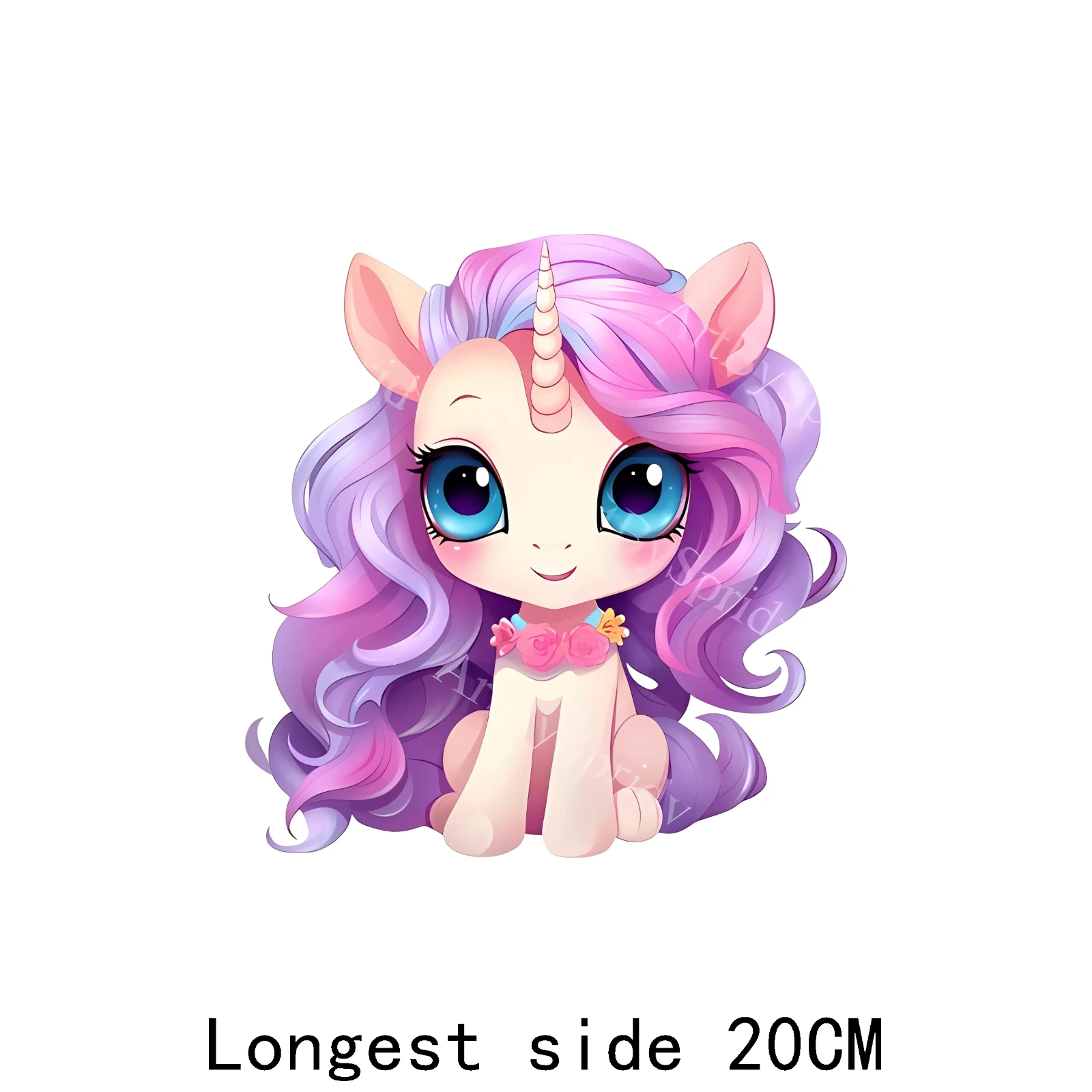 Toppa di trasferimento da stiro con set di animali da 20cm, utilizzata per magliette di fiori fai da te, trasferimento di calore di unicorno di dinosauro di ippopotamo, utilizzata per i bambini