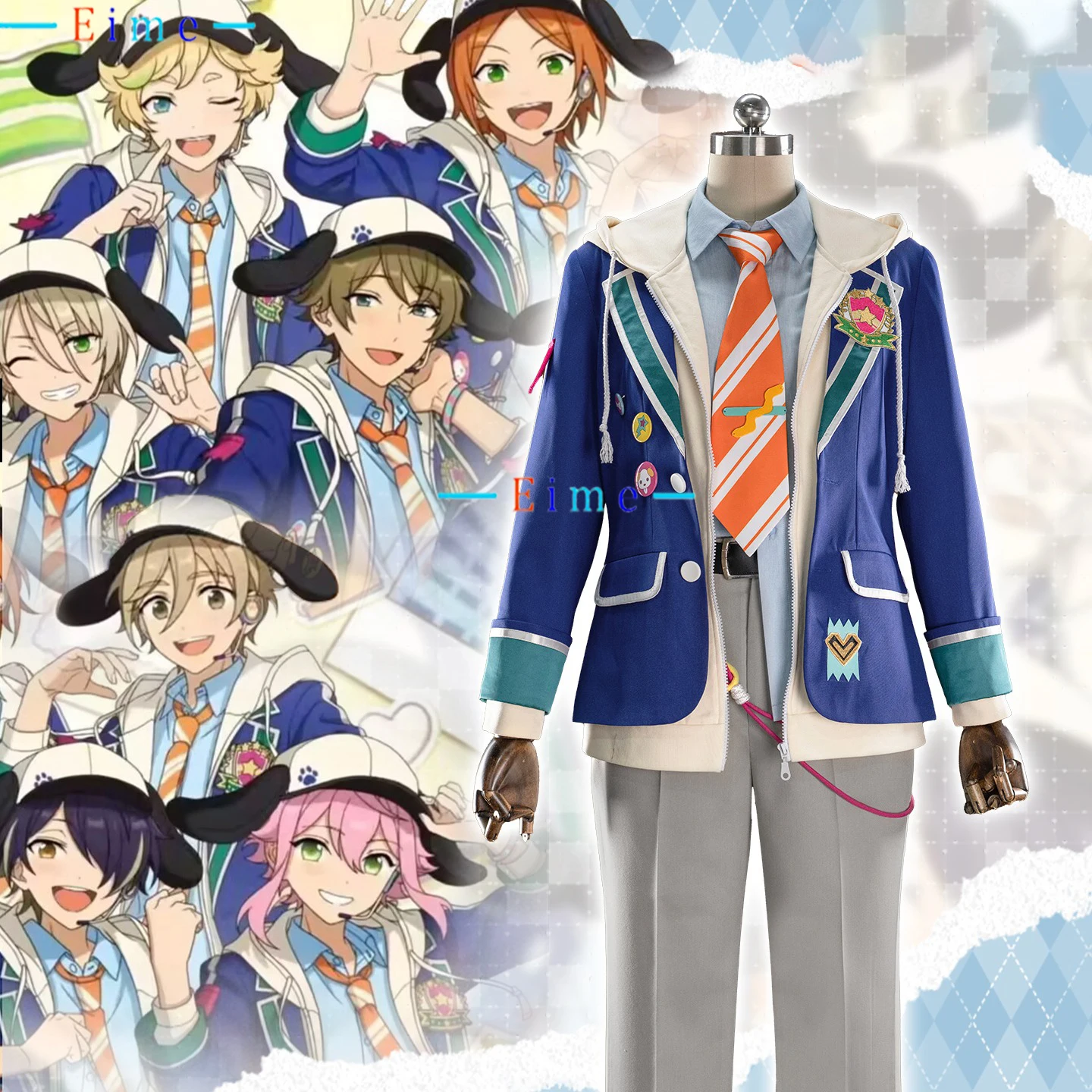 

Game Ensemble Stars All Members Cosplay Costume Shiratori Aira Takamine Midori Cosplay Party Suit Halloween Uniforms Custom Made