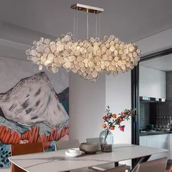 Light Luxury LED Ceiling Chandelier 2024 Trend Villa Living Dining Room Pendant Lamp Modern Lustre Bedroom Hanging Light Fixture